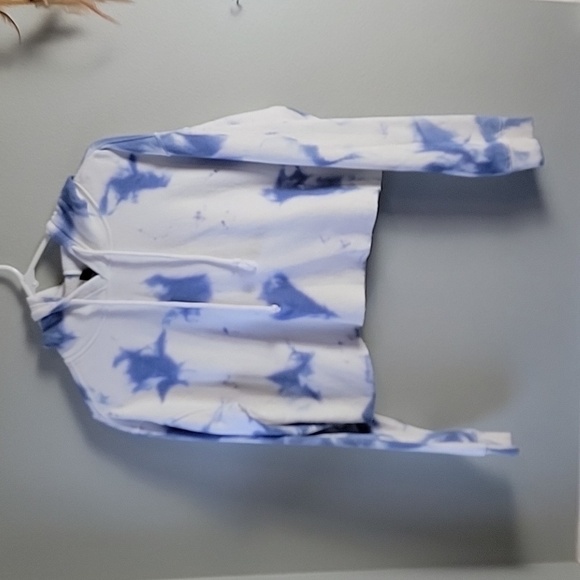 Wild Fable tie dye cropped hoodie sweatshirt - Picture 1 of 7